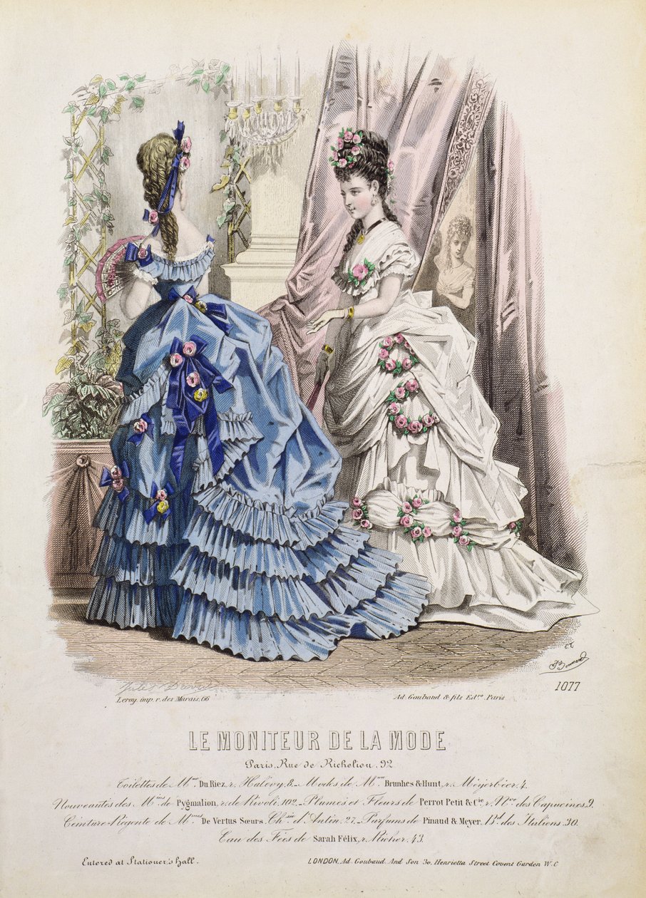 Fashion Plate from 'Le Moniteur de la Mode' by French School